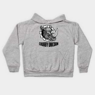 Angry Chubby Unicorn Rhino Gift Kids Hoodie